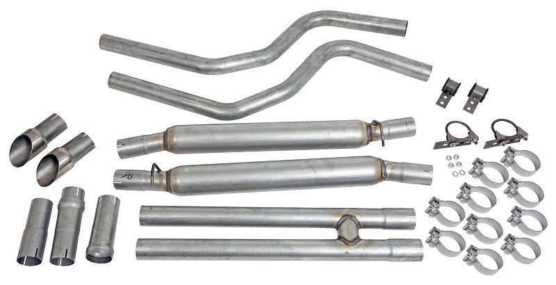 Steel Racing Cat-Back Exhaust 05-10 Dodge Charger, Magnum V6